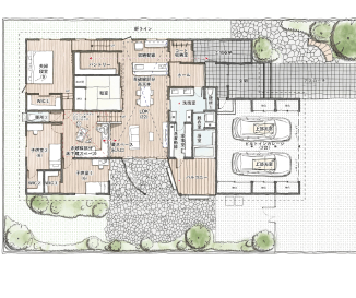 理想の間取から作られた住宅3